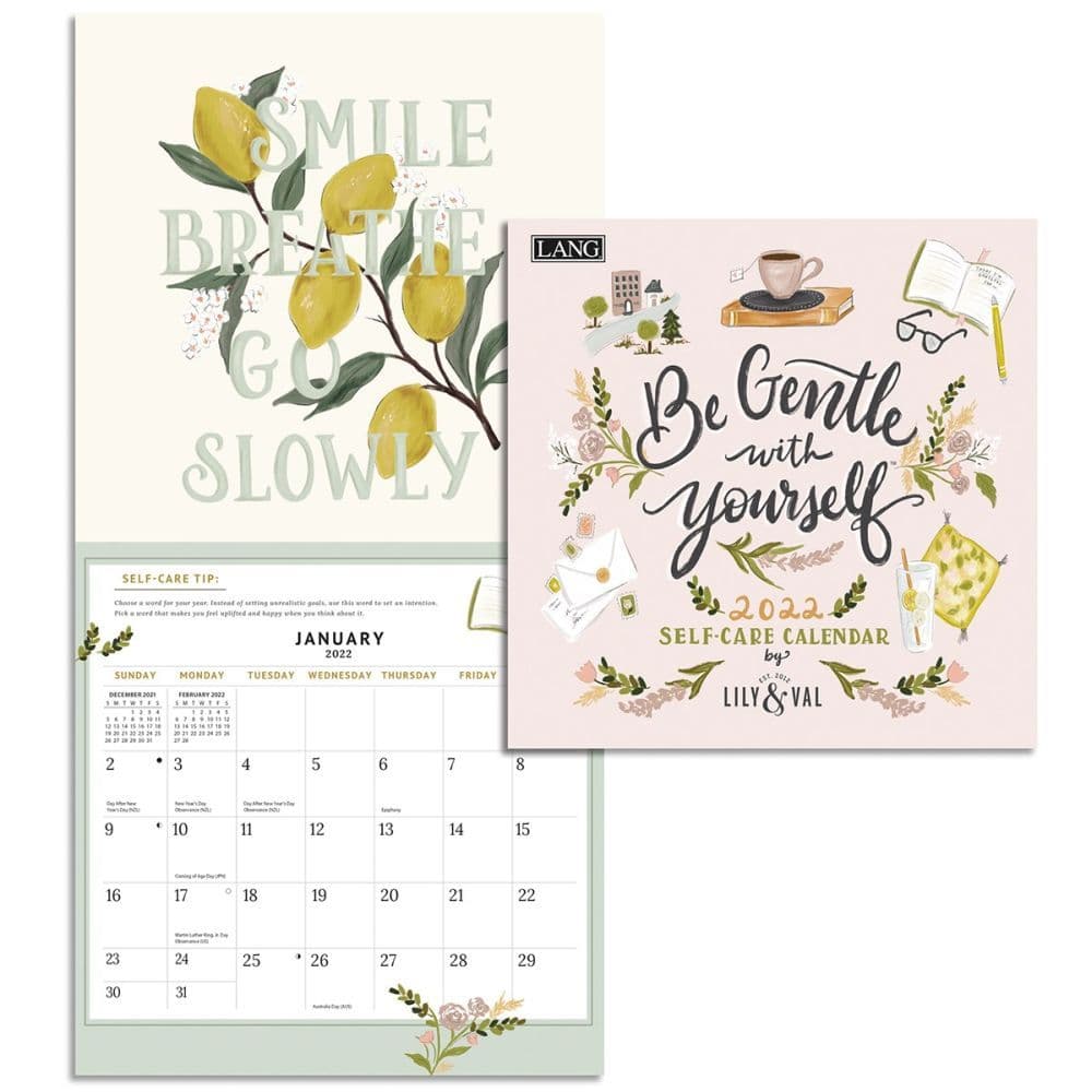 Be Gentle With Yourself Mini Wall Calendar