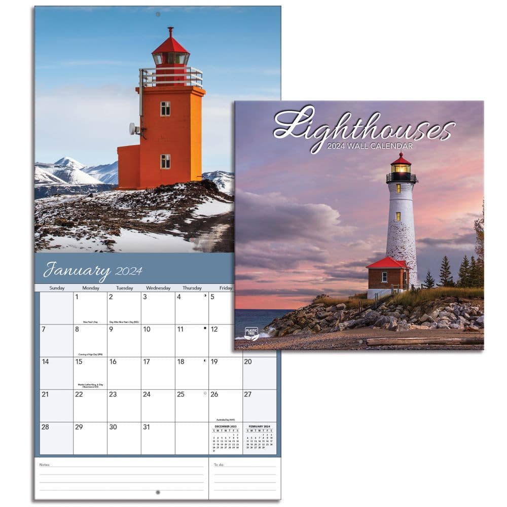 2025 Lighthouse Calendars Donia Garland