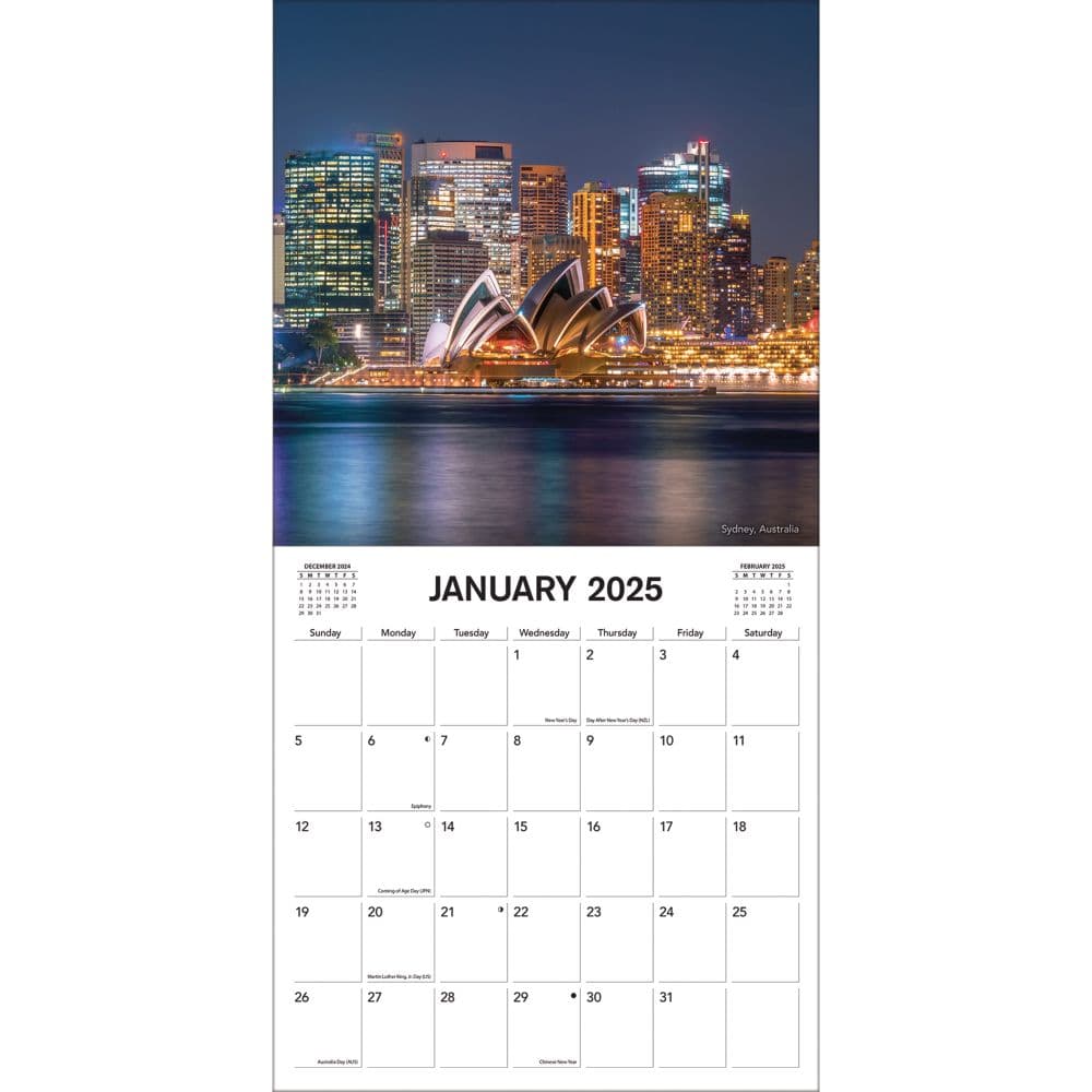 City Skylines 2025 Wall Calendar Second Alternate Image width="1000" height="1000"