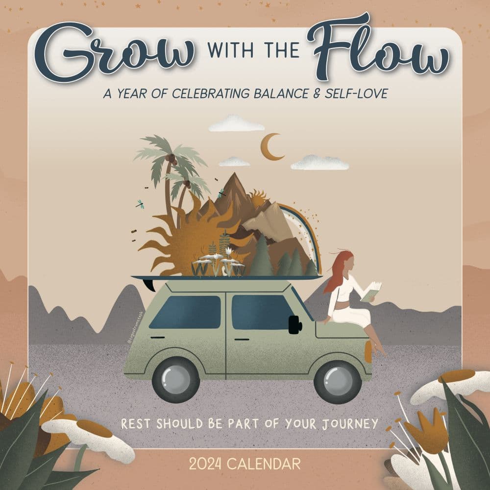 Grow With The Flow 2024 Mini Wall Calendar Main Product Image width=&quot;1000&quot; height=&quot;1000&quot;