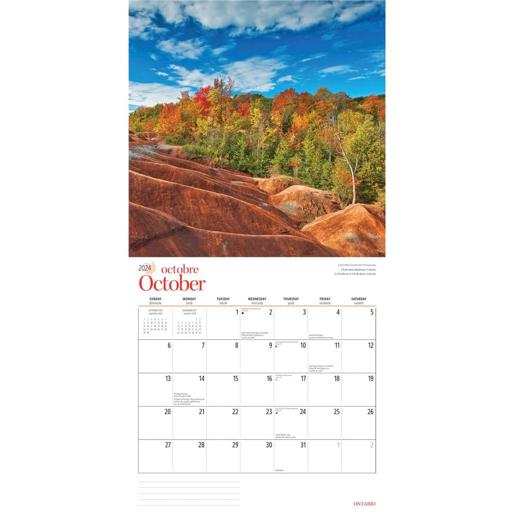 Ontario 2024 Wall Calendar