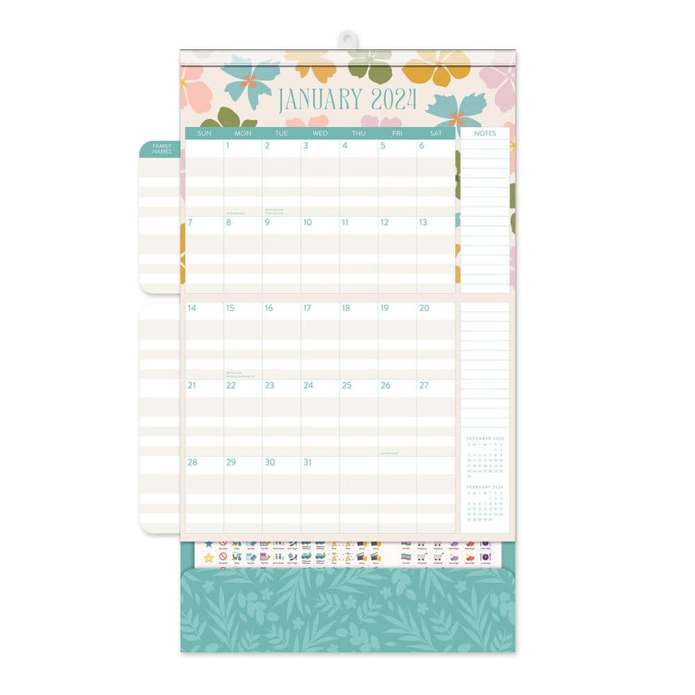 Modern Floral Do It All 2024 Wall Calendar