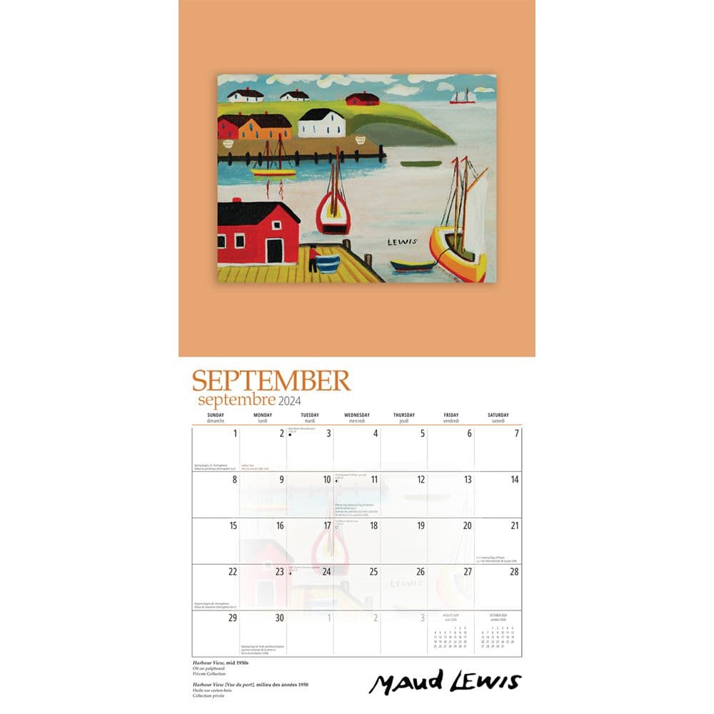 Lewis 2024 Wall Calendar September