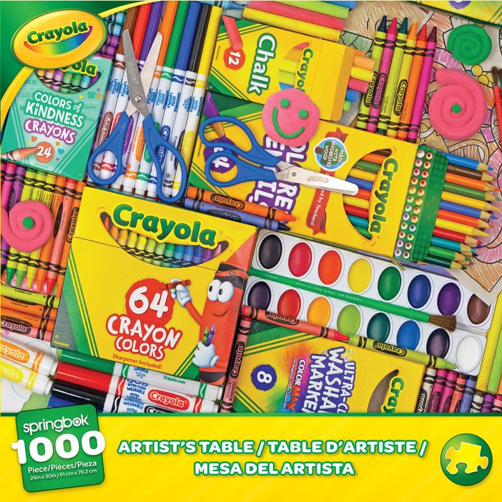Crayola Artist Table 1000 Piece Puzzle First Alternate Image width=&quot;1000&quot; height=&quot;1000&quot;
