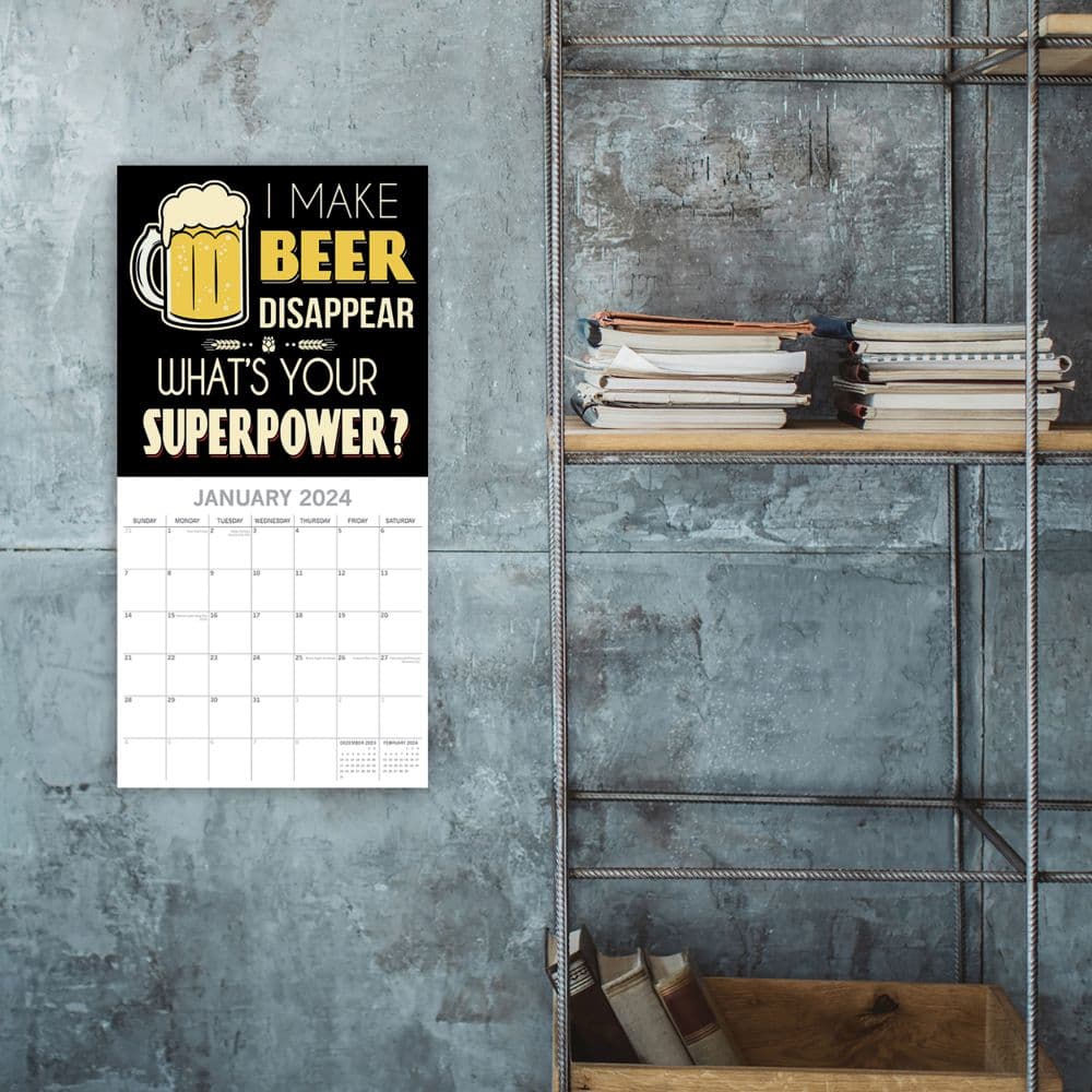 Beer Signs 2024 Wall Calendar Fourth Alternate Image width=&quot;1000&quot; height=&quot;1000&quot;