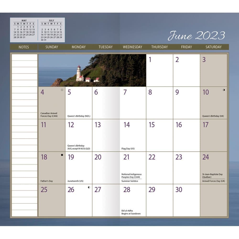 2 Year Pocket Calendar 2023 And 2023 Lightouses 2 Year Pocket 2023 Planner