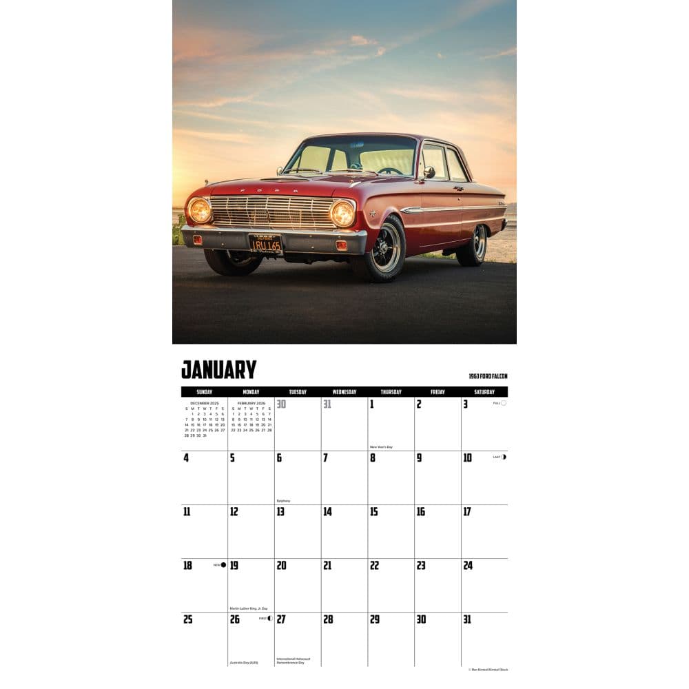 American Muscle Cars 2026 Wall Calendar Second Alternate Image