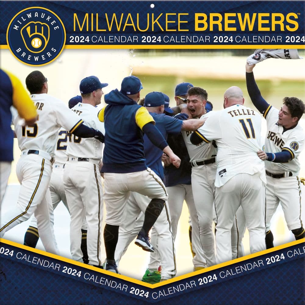 MLB Milwaukee Brewers 2024 Wall Calendar