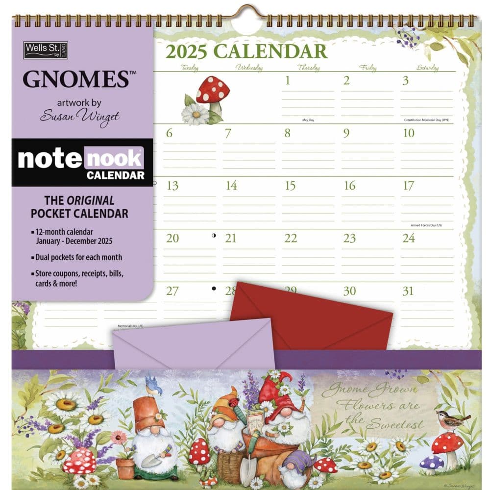 Gnomes by Susan Winget 2025 Note Nook Main Product Image width=&quot;1000&quot; height=&quot;1000&quot;