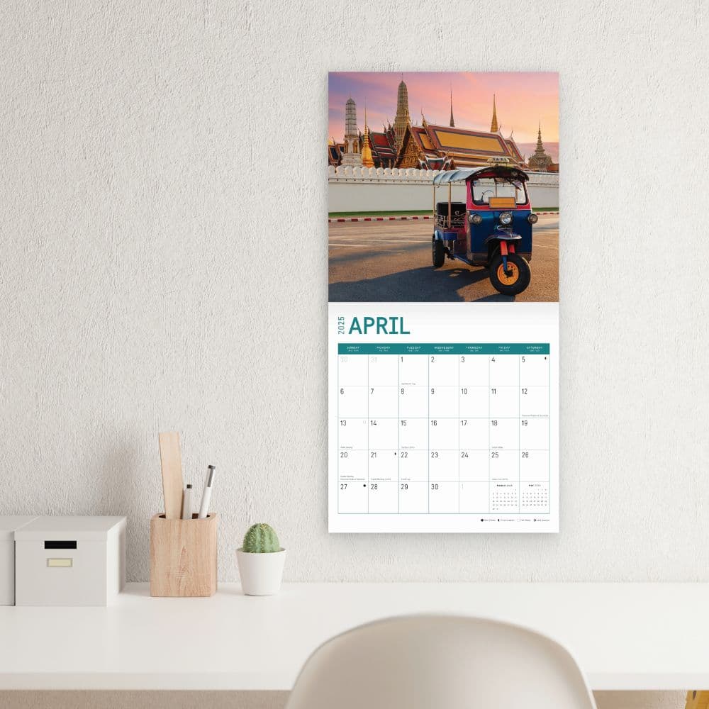 Thailand 2025 Wall Calendar