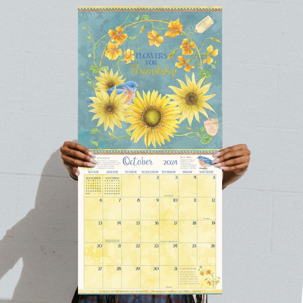 Language Of Flowers 2024 Wall Calendar Fourth Alternate Image width=&quot;1000&quot; height=&quot;1000&quot;