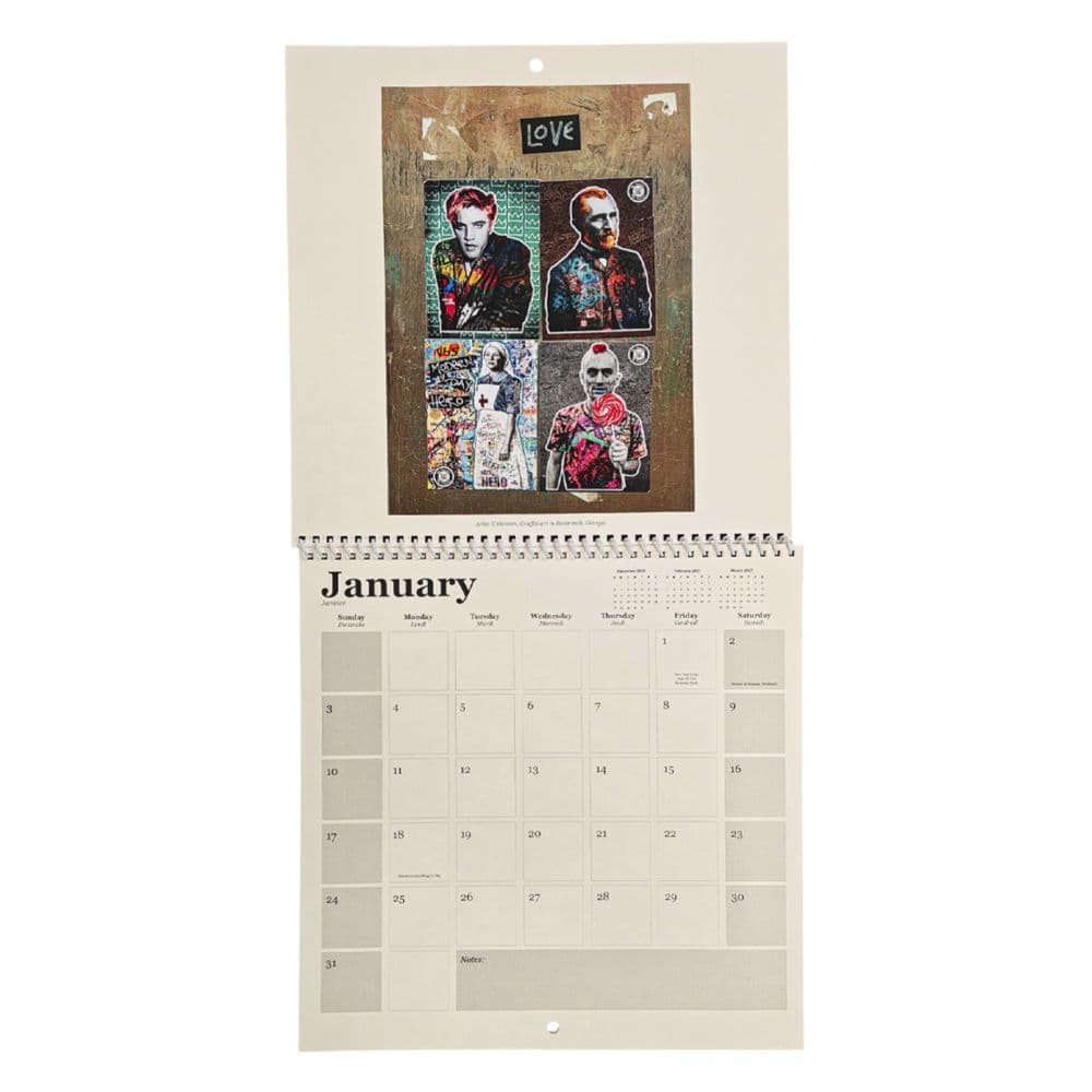 Street Art Square 2027 Wall Calendar Second Alternate Image