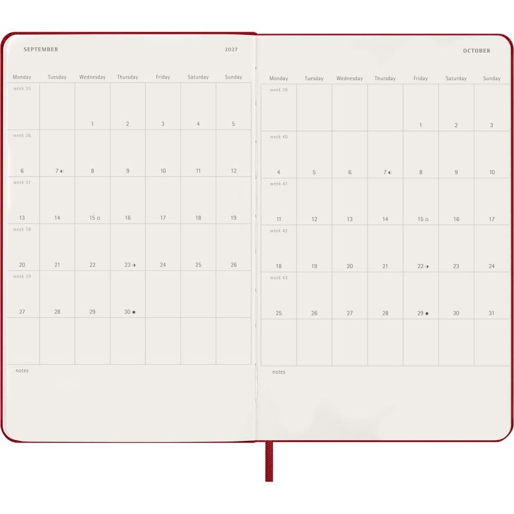 Moleskine Black Large Hard Cover 2027 Daily Planner Fifth Alternate Image