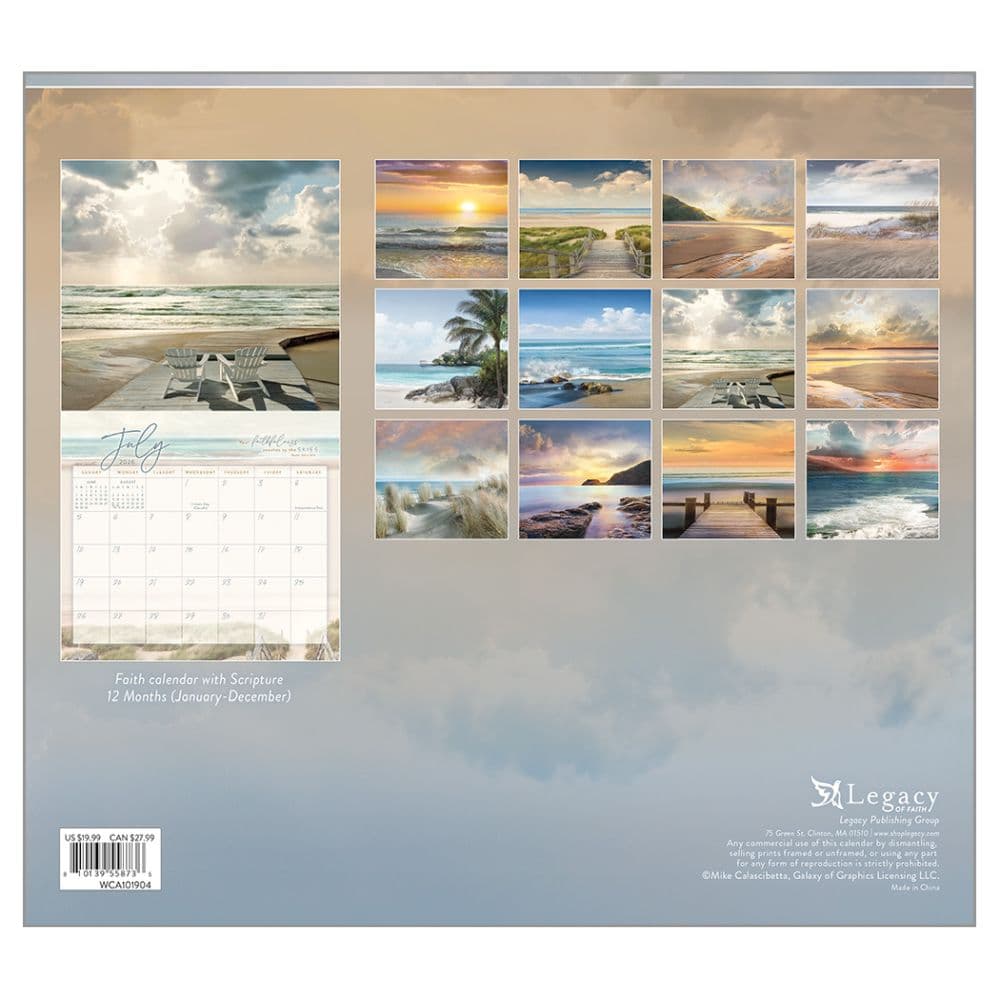Seaside Serenity by Mike Calascibetta 2026 Wall Calendar First Alternate Image