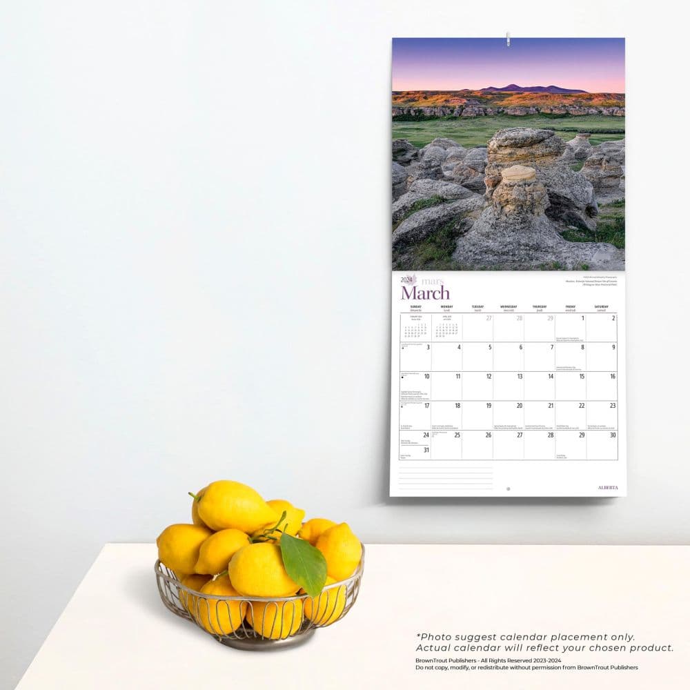 Alberta 2024 Wall Calendar - Calendars.com