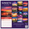 image Sunsets 2025 Wall Calendar back cover