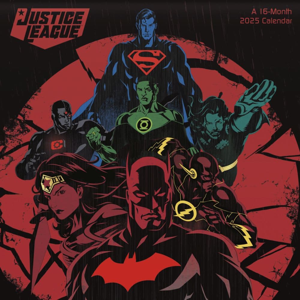 Justice League Classic 2025 Wall Calendar