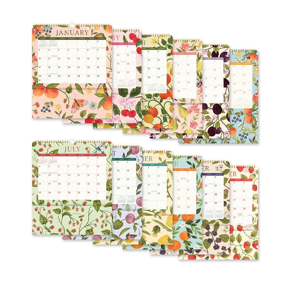 Fruit and Flora Pockets Plus 2027 Wall Calendar Third Alternate Image