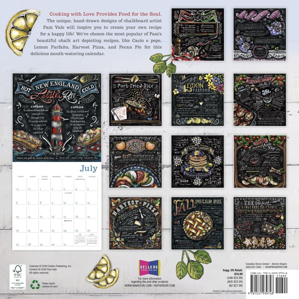 Cooking With Love 2025 Wall Calendar First Alternate Image width=&quot;1000&quot; height=&quot;1000&quot;