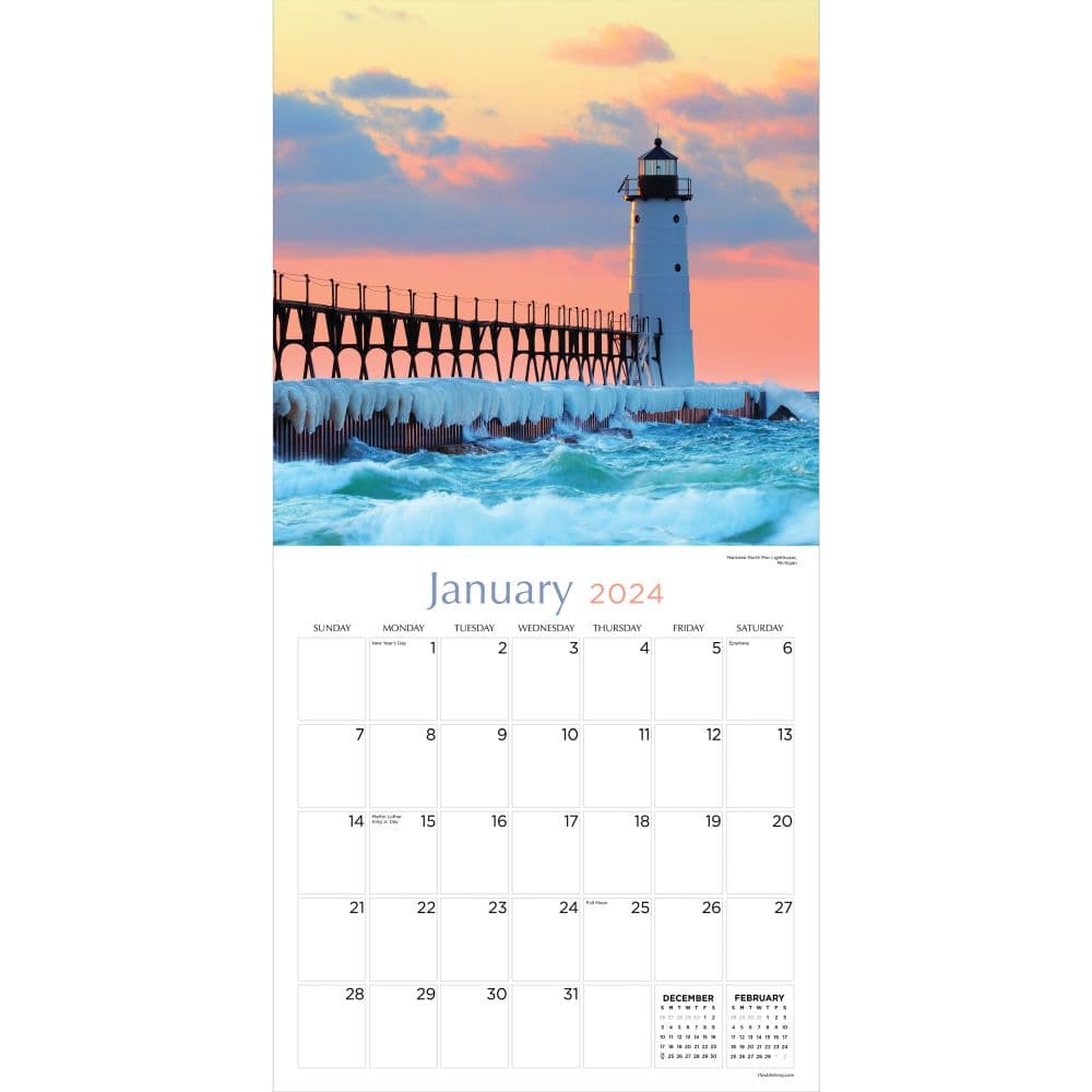 Lighthouses 2024 Wall Calendar