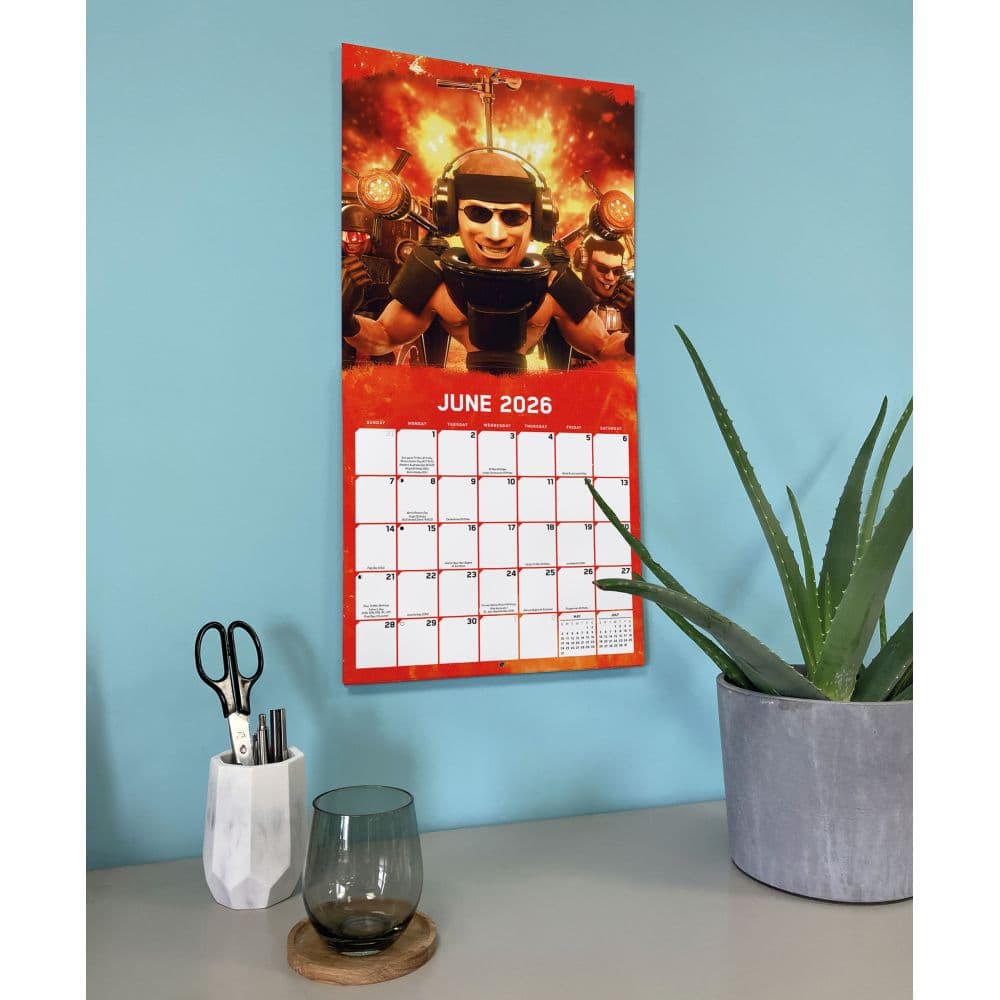 Skibidi Toilet 2026 Wall Calendar Fifth Alternate Image