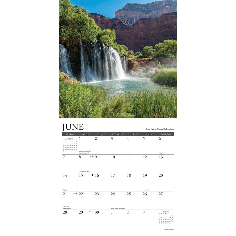 National Parks 2026 Wall Calendar Second Alternate Image