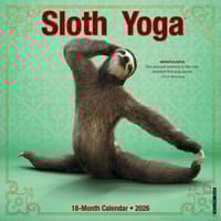 image Sloth Yoga 2026 Wall Calendar Main Image