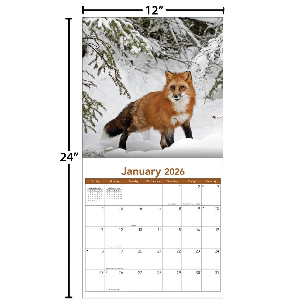 Wildlife 2026 Wall Calendar_ALT5