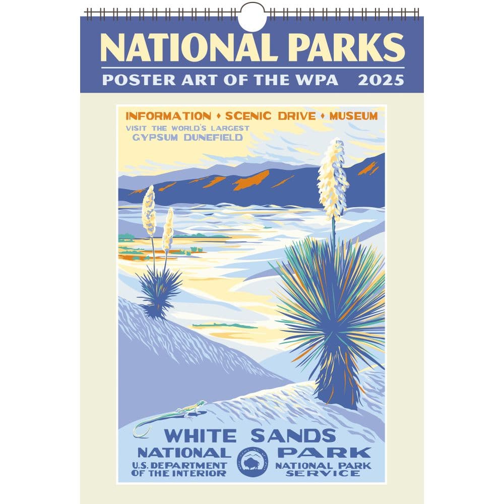 National Parks Poster Art WPA 2025 Wall Calendar