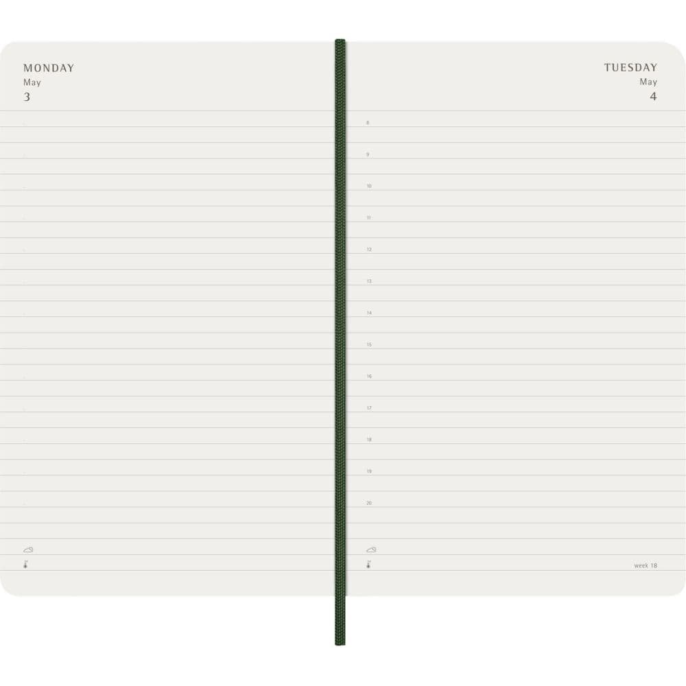 Moleskine Myrtle Green Soft Cover Large 2027 Daily Planner Second Alternate Image
