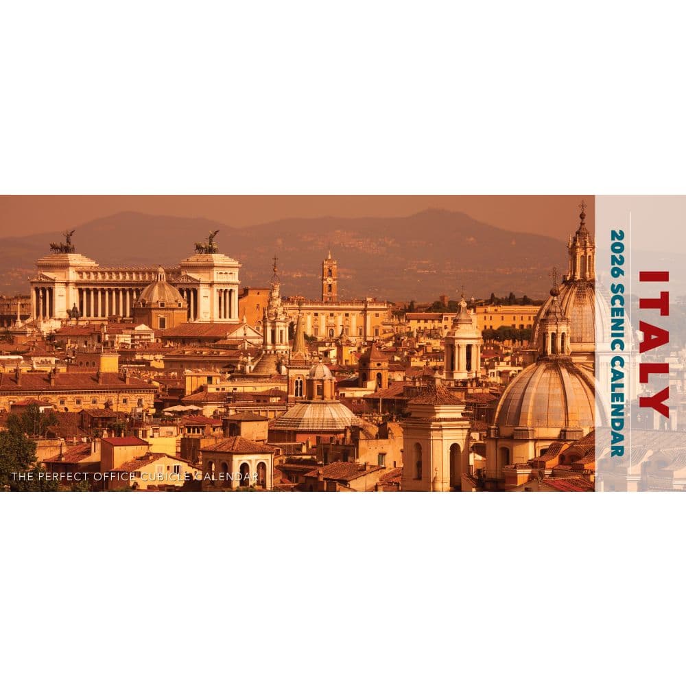 Italy Panoramic 2026 Wall Calendar Main Image