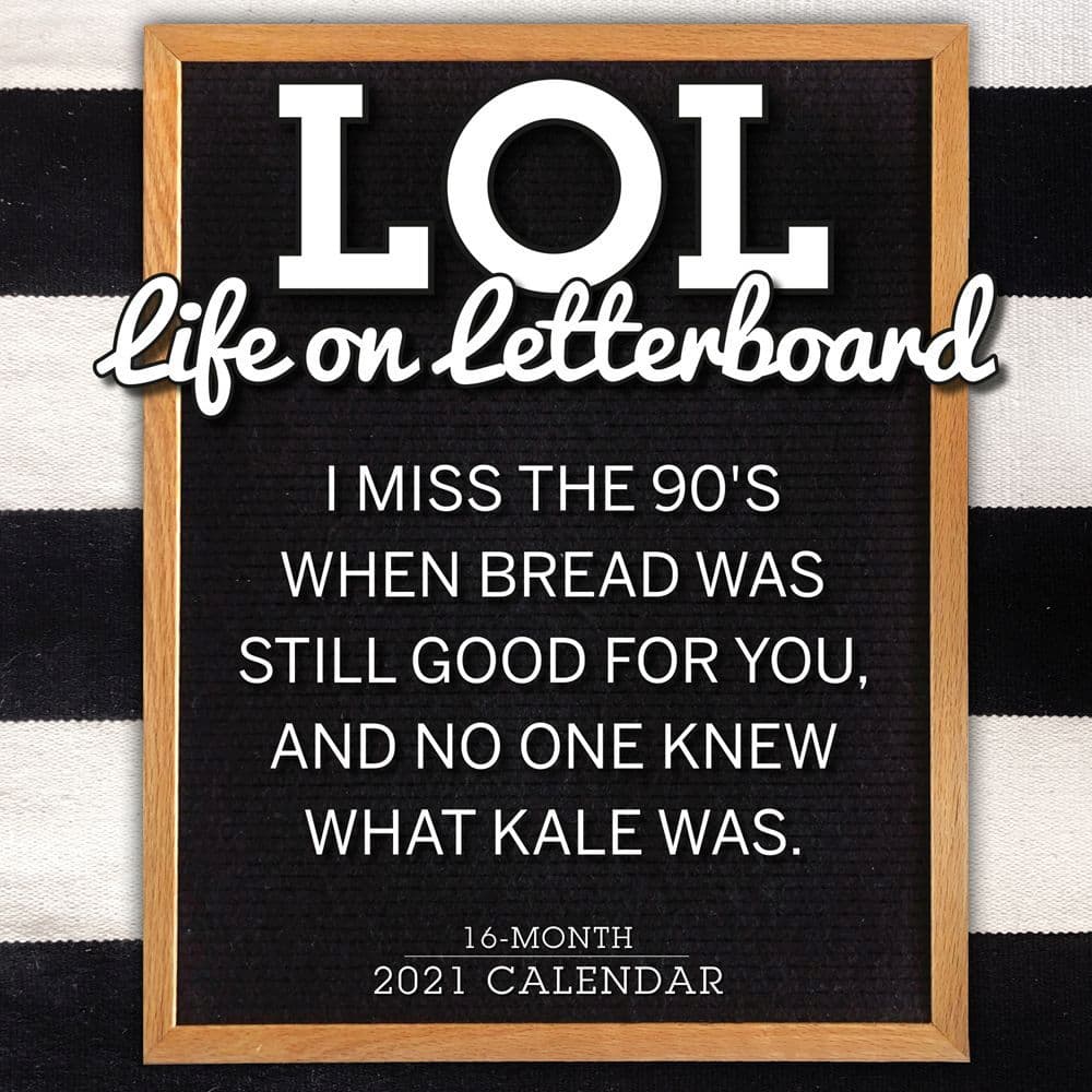 LOL Life on Letterboard Wall Calendar
