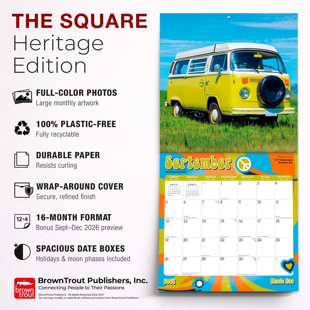 Magic Bus 2027 Wall Calendar Fifth Alternate Image