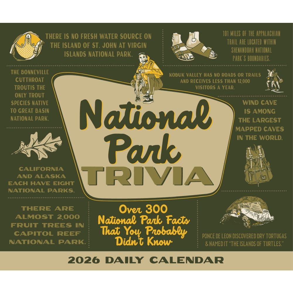 National Park Trivia 2026 Desk Calendar Fourth Alternate Image