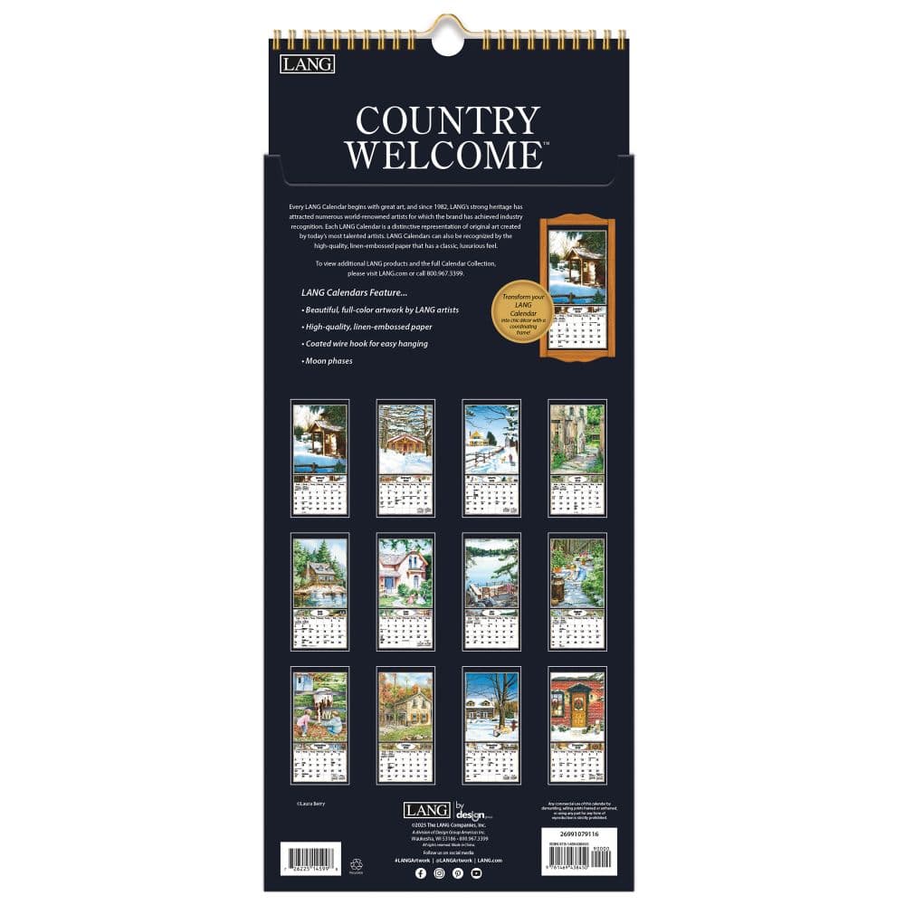 Country Welcome 2026 Vertical Wall Calendar_ALT3