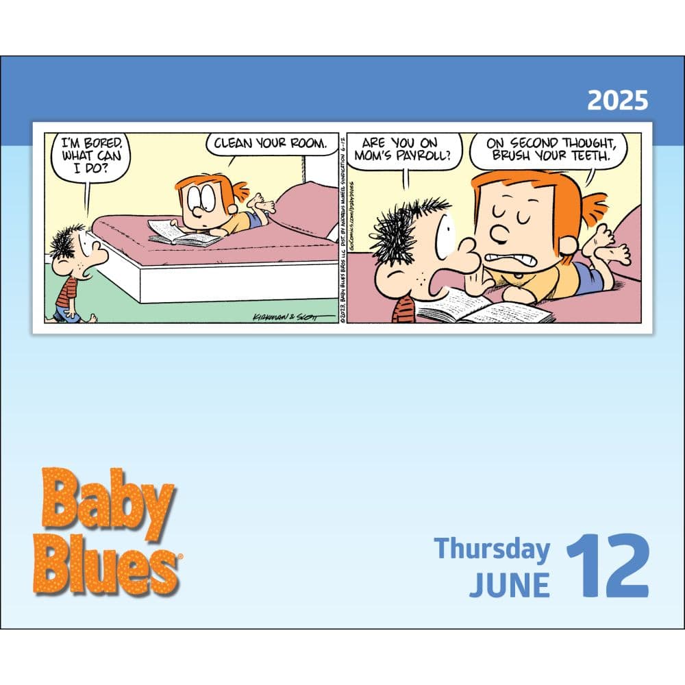 Baby Blues 2025 Desk Calendar