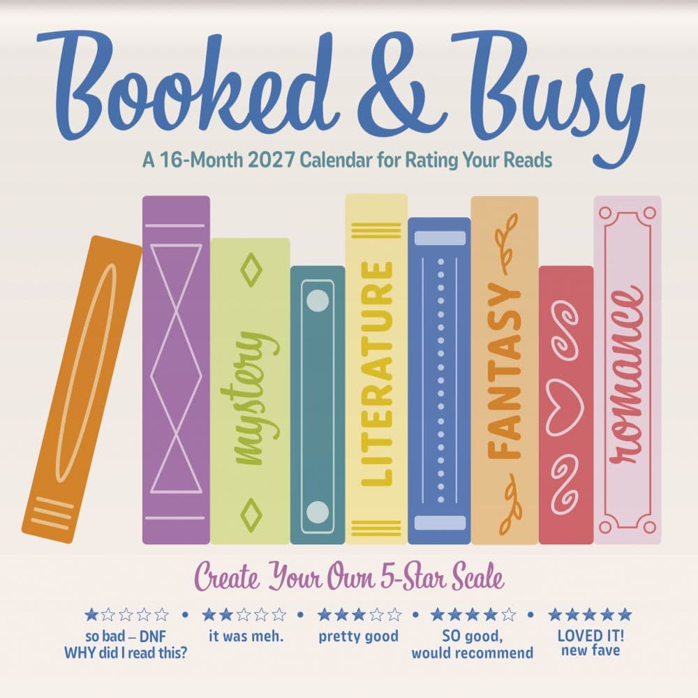 Booked &amp; Busy 2027 Wall Calendar Main Product Image