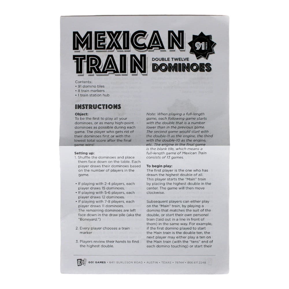 Mexican Train Dominoes in Tin Box Fifth Alternate Image