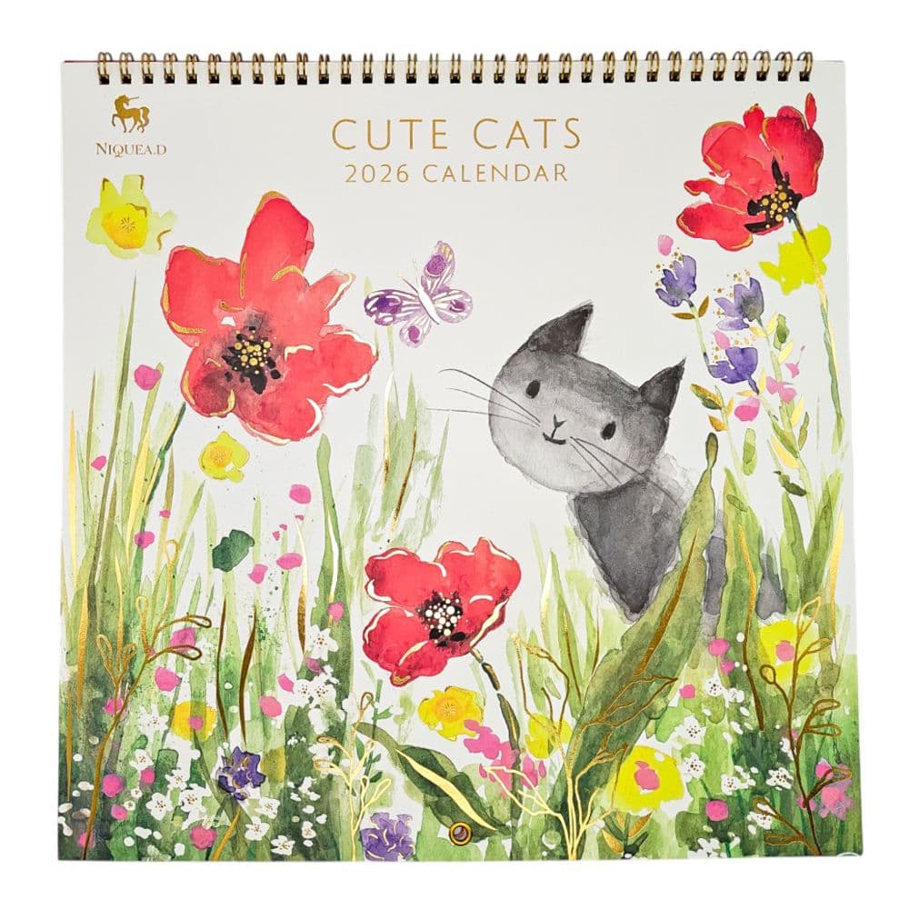 Cute Cats 2026 Spiral Wall Calendar Main Product Image