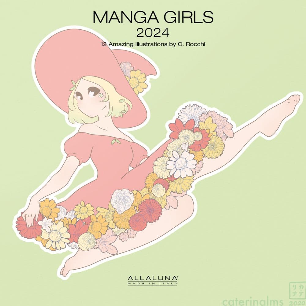 Manga Girls 2024 Wall Calendar Main Product Image width=&quot;1000&quot; height=&quot;1000&quot;