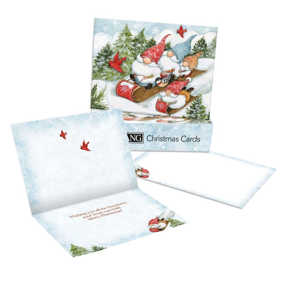 Let's Go Sledding Classic Christmas Cards Main Product Image