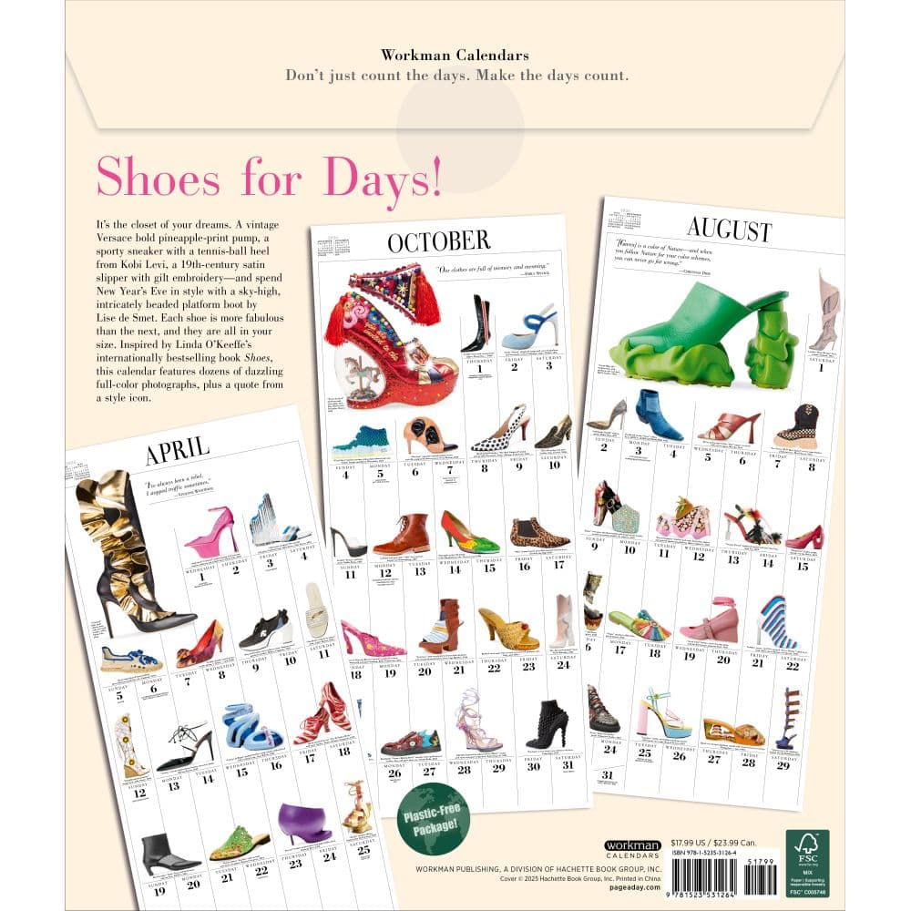 Shoes 365 2026 Wall Calendar First Alternate Image