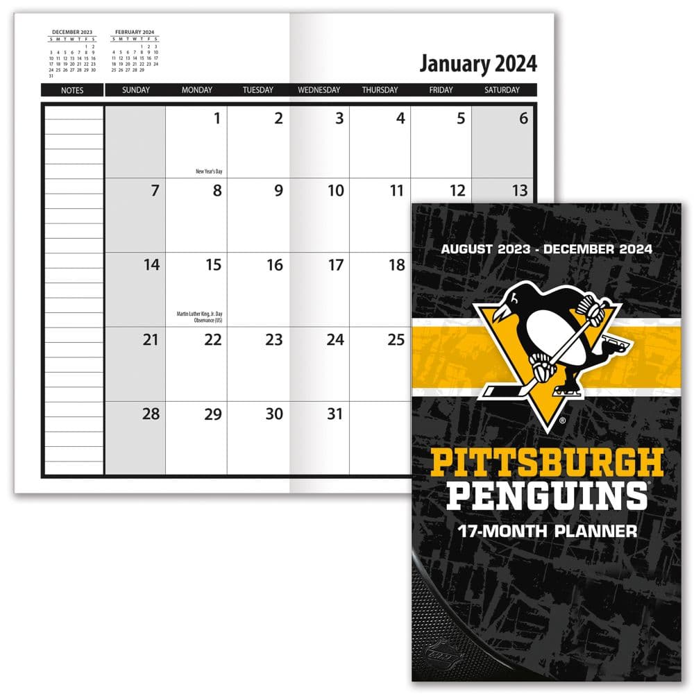 Pittsburgh Penguins 17 Month 2024 Pocket Planner First Alternate Image width=&quot;1000&quot; height=&quot;1000&quot;