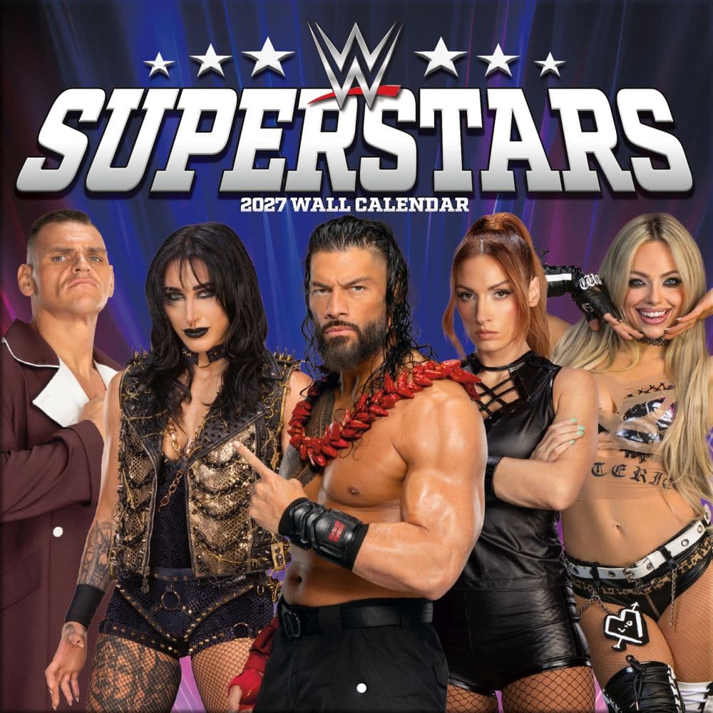 image WWE Superstars 2027 Mini Wall Calendar Main Product Image