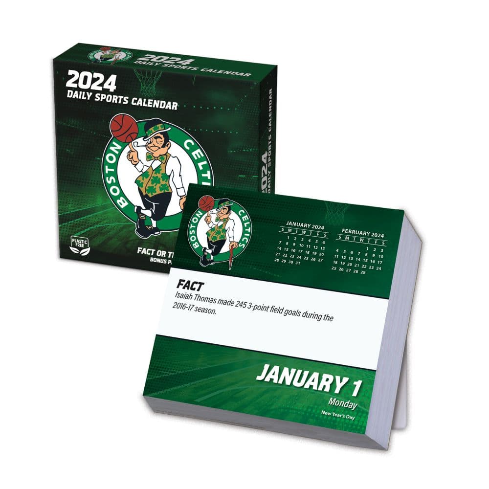 NBA Boston Celtics 2024 Desk Calendar