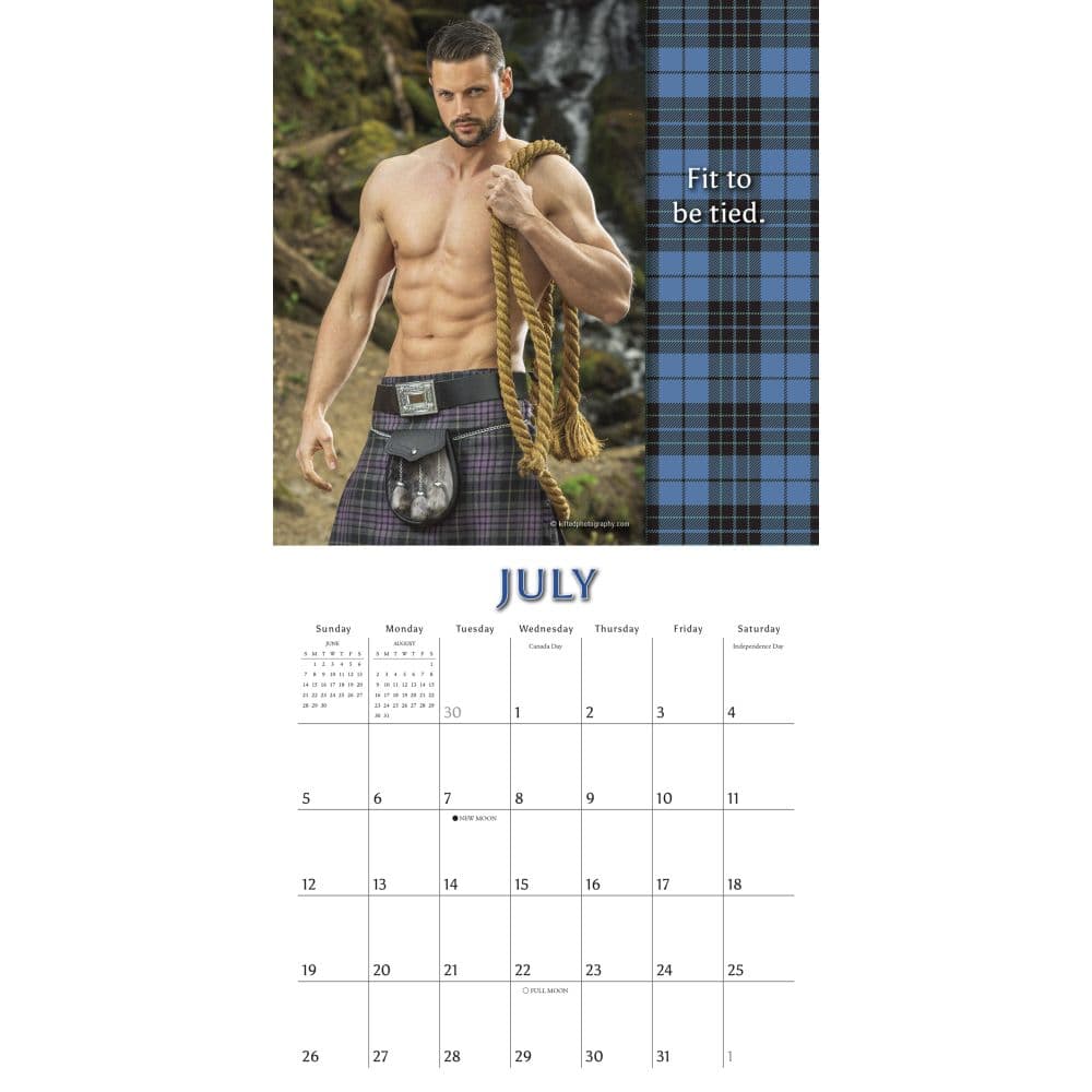 Kilty Pleasures 2026 Mini Wall Calendar Second Alternate Image