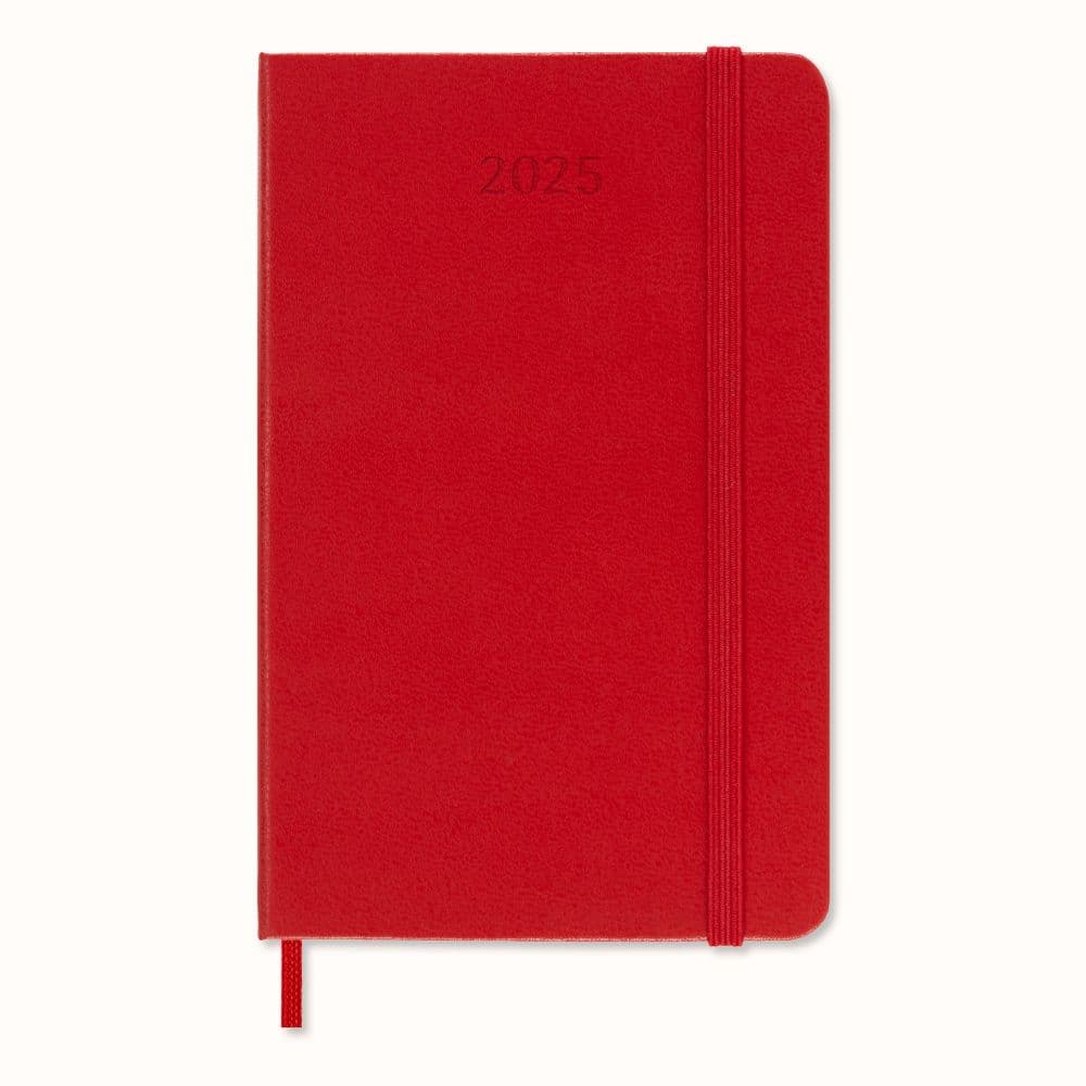 Moleskine Pocket Red Daily Hard Cover 2025 Planner