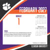 image Clemson Tigers 2027 Desk Calendar Third Alternate Image