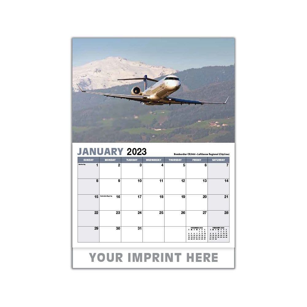 Commercial Aircraft Calendar 2023 Commercial Aircraft 2023 Deluxe Wall Calendar - Calendars.com
