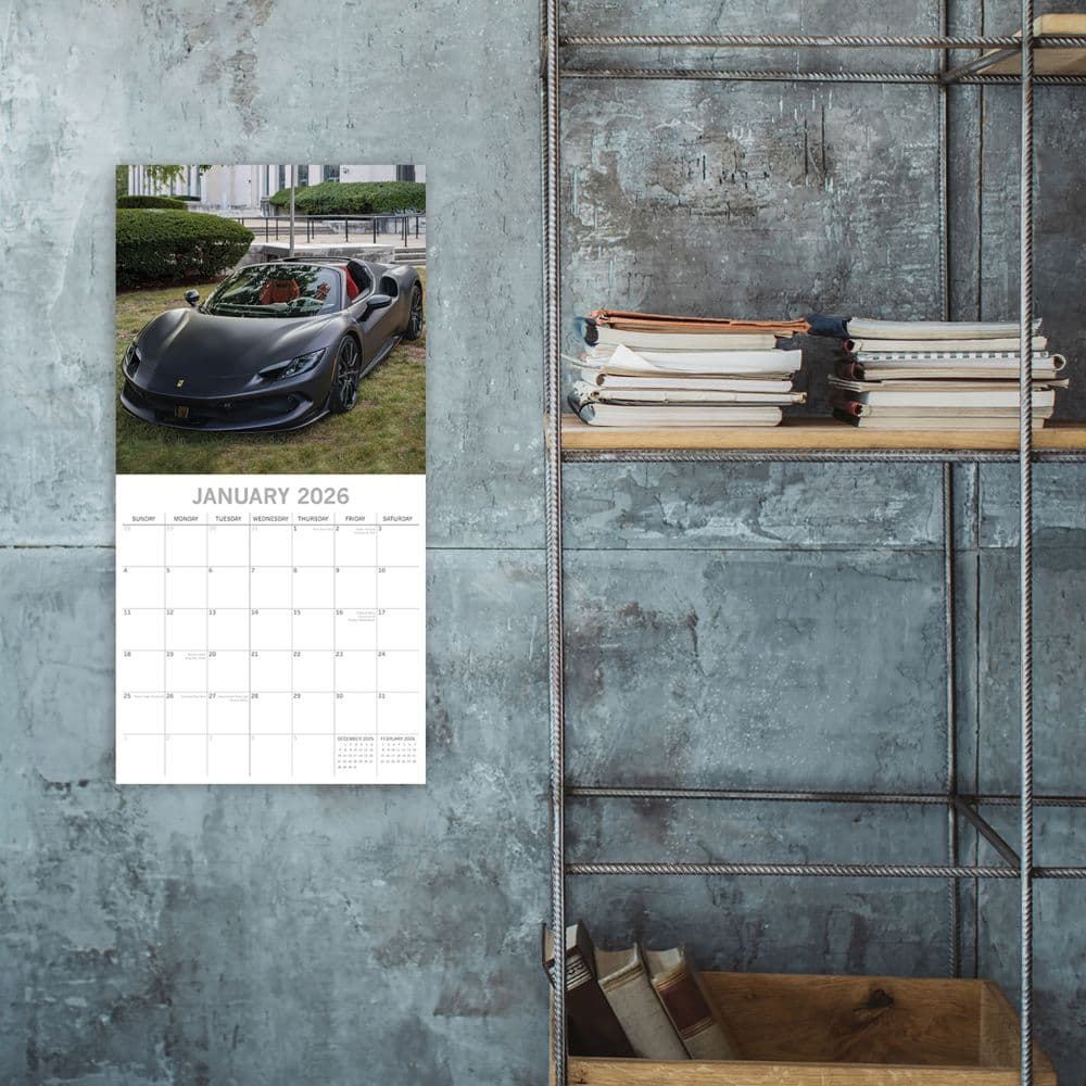 Ferrari 2026 Wall Calendar Second Alternate Image
